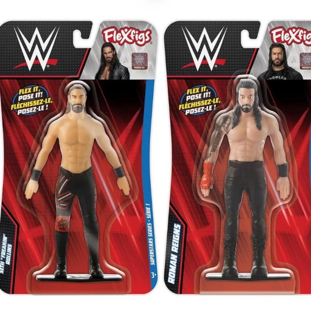 New in Package-WWE FlexForce Dynamic Duo Action Figures - Red and Black